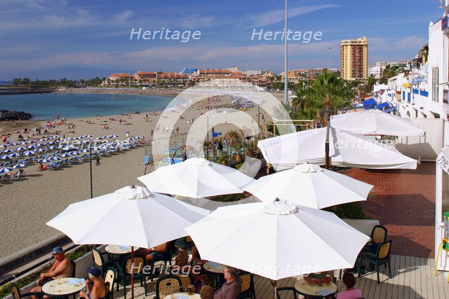 Beachfront bar, Playa de las Vistas, Los Cristianos, Tenerife, Canary Islands, 2007.
