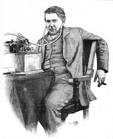 Thomas Alva Edison, American inventor, c1906. Artist: Unknown