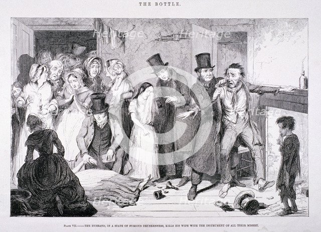 'The Bottle', 1847. Artist: George Cruikshank