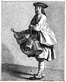 A Lantern Merchant, 1737-1742.Artist: Bouchardon