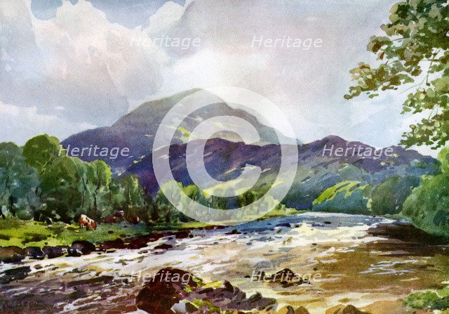 On the Teith near Callander, Perthshire, 1924-1926. Artist: RJ Begg