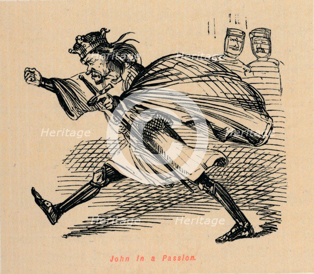 'John in a Passion', c1860, (c1860). Artist: John Leech.
