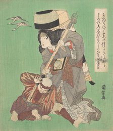 Theatrical Scene, mid 19th century. Creator: Utagawa Kuniyoshi.