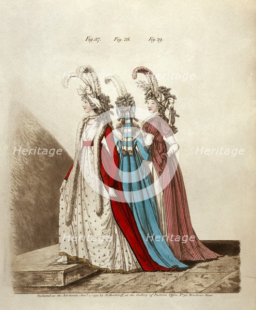 Afternoon dresses, 1795. Artist: Niklaus von Heideloff