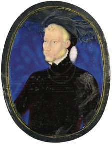 Portrait of a man, enamel, painted on copper, 16th century, (1931). Artist: Leonard Limosin