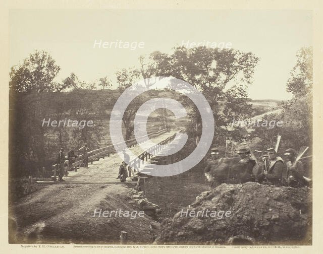 Chesterfield Bridge, North Anna, Virginia, May 1864. Creator: Alexander Gardner.