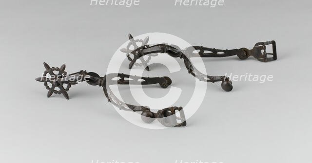Pair of Spurs, Western Europe, early 17th century. Creator: Unknown.