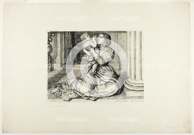 Father's Leave-Taking, 1879. Creator: William Holman Hunt.