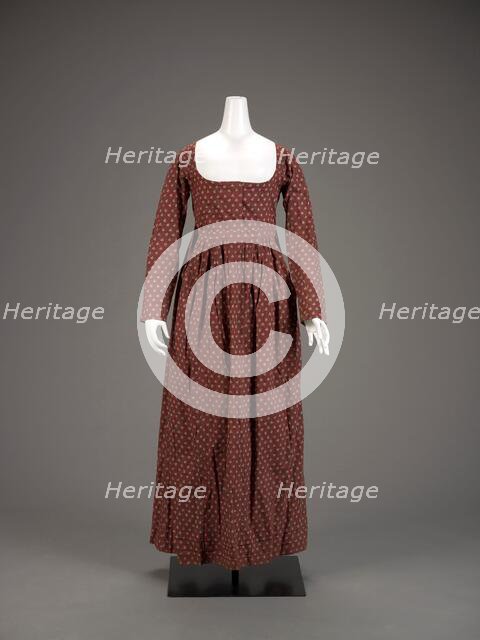 Dress, 1780s-1790s. Creator: Unknown.