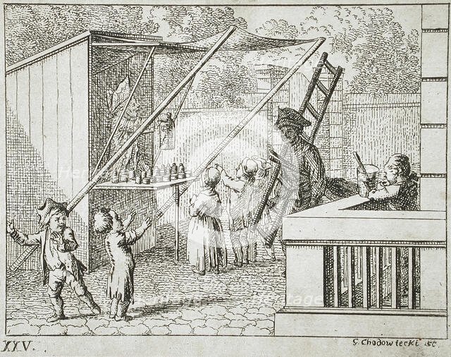 Illustration for Basedow's 'Elementary Work', 1770. Creator: Daniel Nikolaus Chodowiecki.