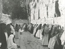 The Wailing Wall, Jerusalem, Palestine, 1895. Creator: W & S Ltd.