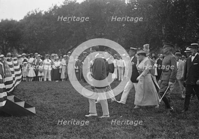 Organization of Government Clerks, President And Mrs. Wilson.., 1917. Creator: Harris & Ewing.