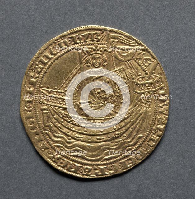 Noble (obverse), 1351. Creator: Unknown.