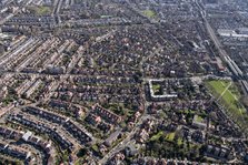 Bedford Park, considered a prototype for later garden suburbs and cities, London, 2018. Creator: Historic England Staff Photographer.