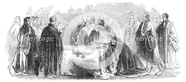 Ceremony of Swearing in the Lord Mayor, 1844. Creator: Unknown.
