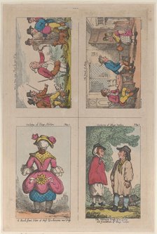Costume of Hogs Norton, How a Man May Shoot His Own Wig, and The Maid of Mim, 1809., 1809. Creator: Thomas Rowlandson.