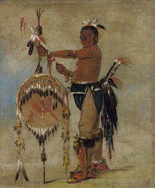 Pash-ee-pa-hó, Little Stabbing Chief, a Venerable Sauk Chief, 1835. Creator: George Catlin.