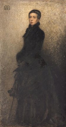 Portrait of the Artist's Mother (Mrs. Dillon), 1880. Creator: Theobald Chartran.