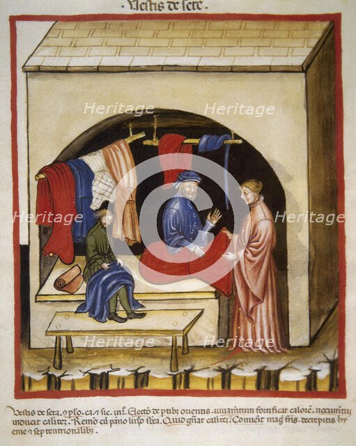 Silk clothing, 14th century.  Creator: Unknown.