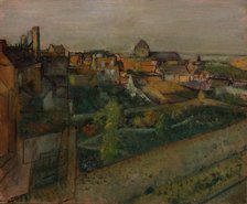 View of Saint-Valéry-sur-Somme, 1896-98. Creator: Edgar Degas.