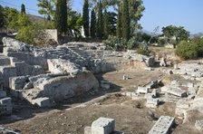 The Odeon at Corinth, Greece. Artist: Samuel Magal