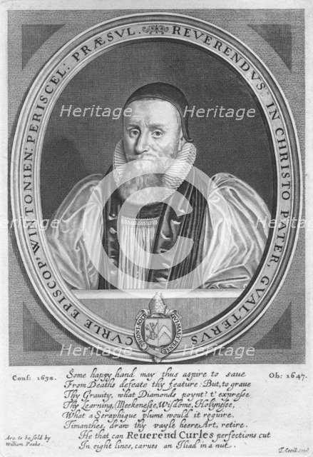 Walter Curll (Curle), Bishop of Winchester (1575-1647), 17th century. Artist: Thomas Cecill.