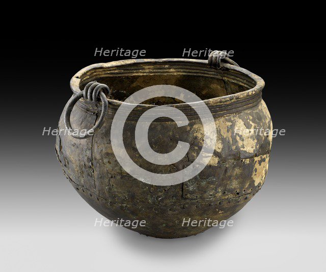 Bronze cauldron, Late Bronze Age (Britain), (c1100 BC-1000 BC). Artist: Unknown.