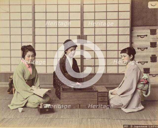 Japanese Ladies, 1870s-1890s. Creator: Kusakabe Kimbei.