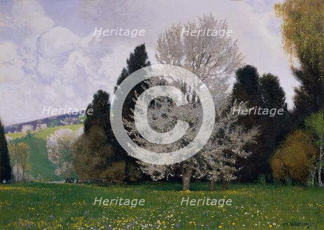 Spring in the Vienna Woods, 1909. Creator: Hans Wilt.