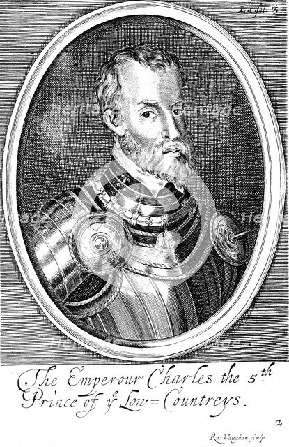 Charles V, King of Spain and Holy Roman Emperor from 1519, 17th century. Artist: Anon