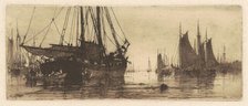 Fishing Boats, c. 1881. Creator: Charles A Platt.