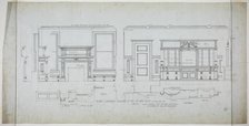 David Lewinsohn House, Chicago, Illinois, Dining Room Elevations and Details, 1898. Creator: Frederick Louis Foltz.