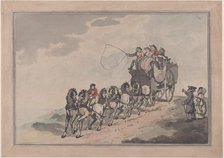 Stage Coach and Six, 1786-93., 1786-93. Creator: Thomas Rowlandson.