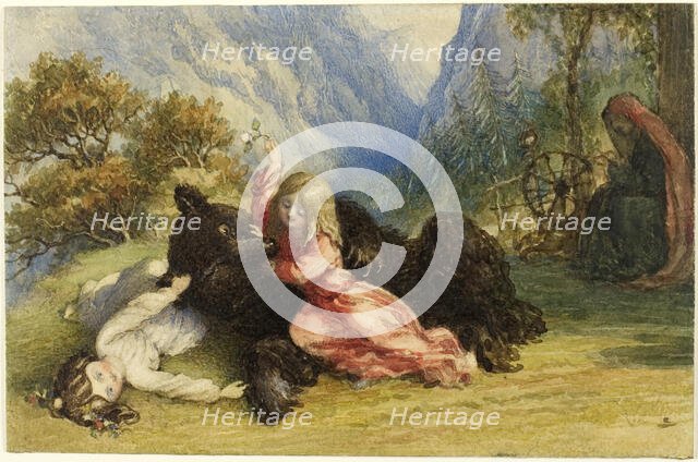 Snow White and Rose Red, n.d. Creator: Richard Doyle.