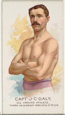 Captain J.C. Daly, All Around Athlete, from World's Champions, Series 2 (N29) for Allen & ..., 1888. Creator: Allen & Ginter.