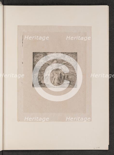 Job and His Daughters, 1825. Creator: William Blake.