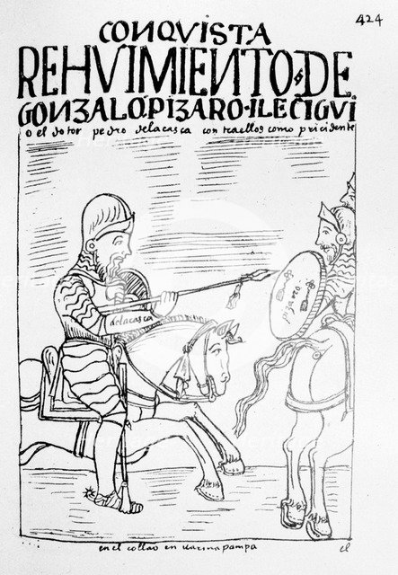 Pedro de La Gasca, Spanish ecclesiastic sent to Perú to put down the rebellion of Gonzalo Pizarro…