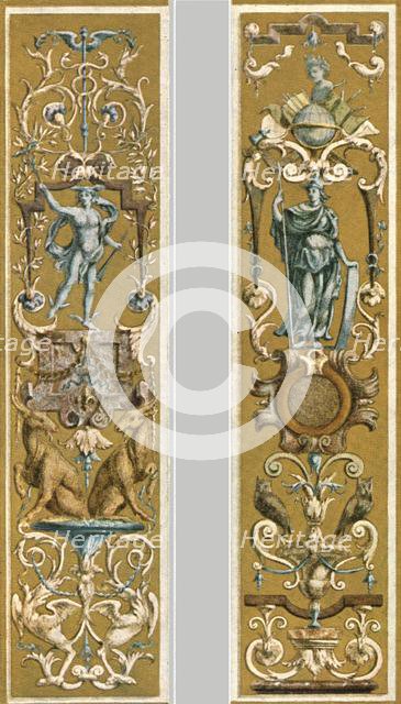 Decorative painting in the Louvre, Paris, France, (1928). Creator: Unknown.