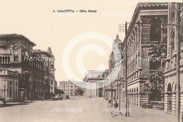 'Calcutta - Clive Street', c1900. Artist: Unknown.