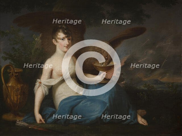 Portrait of Teofila Radziwill as Hebe, 1802-1806. Creator: Jozef Peszka.