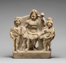 Votive Statuette of Zeus with Apollo and Tyche, about A.D. 200. Creator: Unknown.