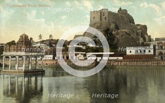 'Trichinopoly Rock, Madras', 1917.  Creator: Unknown.