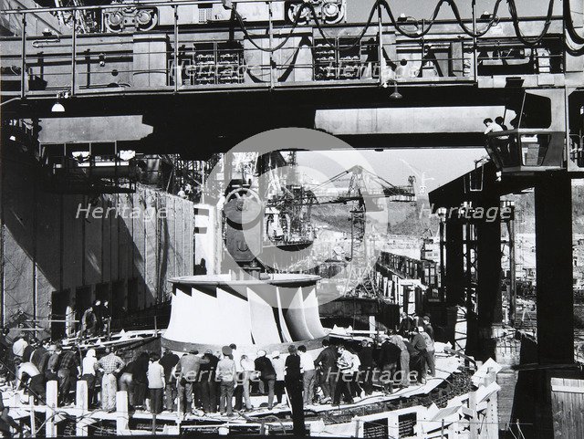 Sayano-Shushenskaya hydroelectric station, USSR, 1970s. Artist: Unknown