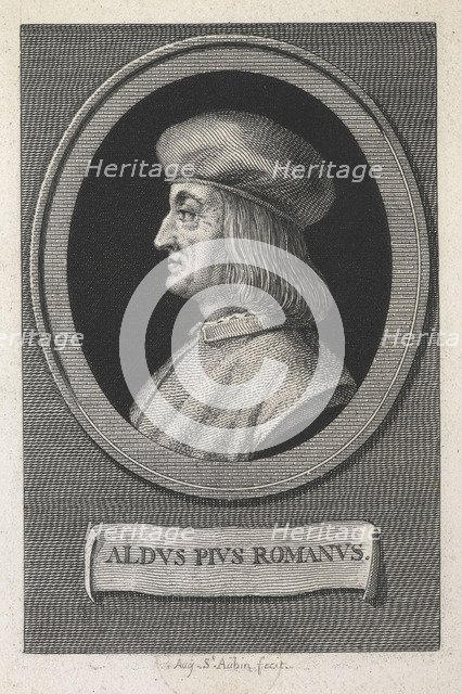 Portrait of Aldus Pius Manutius (1449-1515), 16th century.