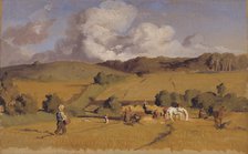 Landscape near Holmstrup, Zealand, 1845. Creator: Lorenz Frolich.