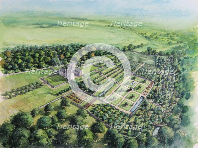 Hylton castle, early 18th century, (c1980-2010) Artist: Peter Dunn.