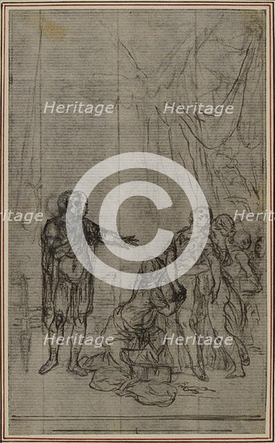 Study for Lucain's "La Pharsale", Canto V, c. 1766. Creator: Hubert Francois Gravelot.