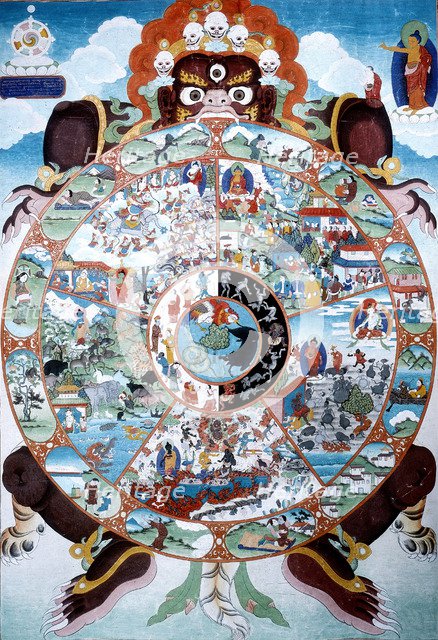 The Wheel of Life, Tibet, 19th-20th century. Artist: Unknown
