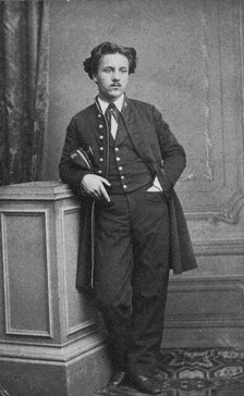 Portrait of Gabriel Fauré (1845-1924) in the student uniform of the Ecole Niedermeyer, 1864. Creator: Fotoatelier Reutlinger, Paris  .