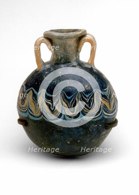 Bottle, Egypt, New Kingdom, late Dynasty 18 or 19, (about 1505-1202 BCE). Creator: Unknown.